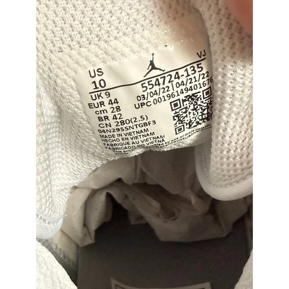 Jordan 1 Mid White Stealth Neutral Grey Wolf Cool Fog Iron Cement 554724 135
